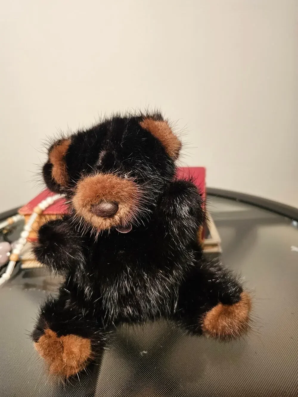 1982 MINK Rare Bear Black and Brown 6 Inch Teddy Bear